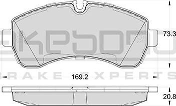 Akebono AN-4493K - Тормозные колодки, дисковые, комплект autosila-amz.com