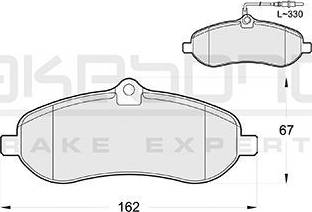 Akebono AN-4452WK - Тормозные колодки, дисковые, комплект autosila-amz.com