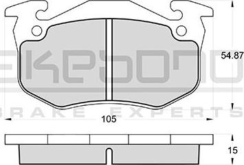 Akebono AN-4403WK - Тормозные колодки, дисковые, комплект autosila-amz.com