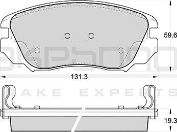 Akebono AN-4542WK - Тормозные колодки, дисковые, комплект autosila-amz.com