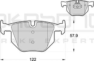 Akebono AN-4571K - Тормозные колодки, дисковые, комплект autosila-amz.com