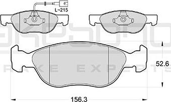 Akebono AN-4651WK - Тормозные колодки, дисковые, комплект autosila-amz.com