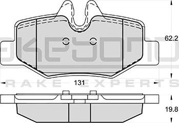 Akebono AN-4603K - Тормозные колодки, дисковые, комплект autosila-amz.com