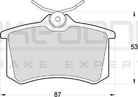 Akebono AN-4045K - Тормозные колодки, дисковые, комплект autosila-amz.com