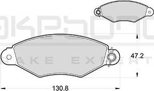 Akebono AN-4056K - Тормозные колодки, дисковые, комплект autosila-amz.com