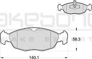 Akebono AN-4025KE - Тормозные колодки, дисковые, комплект autosila-amz.com