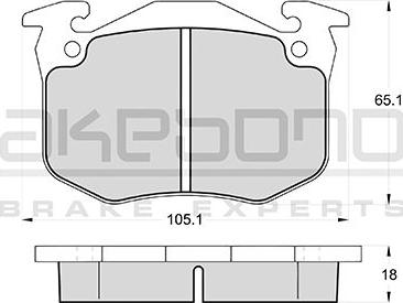 Akebono AN-4149WKE - Тормозные колодки, дисковые, комплект autosila-amz.com