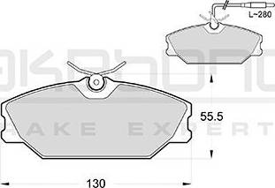 Akebono AN-4396WK - Тормозные колодки, дисковые, комплект autosila-amz.com