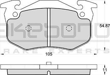 Akebono AN-4391KE - Тормозные колодки, дисковые, комплект autosila-amz.com