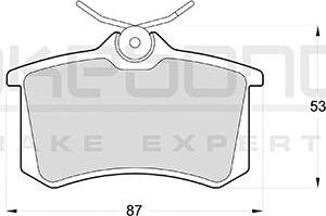 Akebono AN-4398KE - Тормозные колодки, дисковые, комплект autosila-amz.com