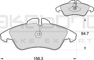 Akebono AN-4309KE - Тормозные колодки, дисковые, комплект autosila-amz.com