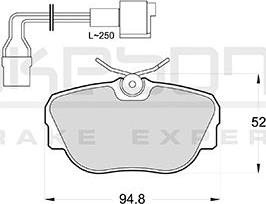 Akebono AN-4304WKE - Тормозные колодки, дисковые, комплект autosila-amz.com