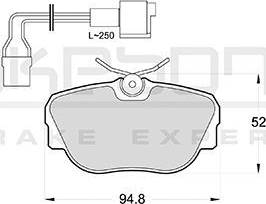 Akebono AN-4304WK - Тормозные колодки, дисковые, комплект autosila-amz.com