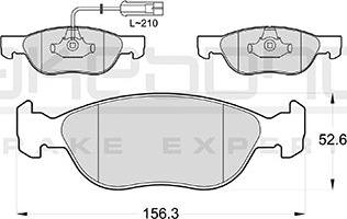 Akebono AN-4318WKE - Тормозные колодки, дисковые, комплект autosila-amz.com