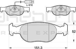 Akebono AN-4313WKE - Тормозные колодки, дисковые, комплект autosila-amz.com