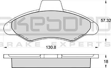 Akebono AN-4375K - Тормозные колодки, дисковые, комплект autosila-amz.com