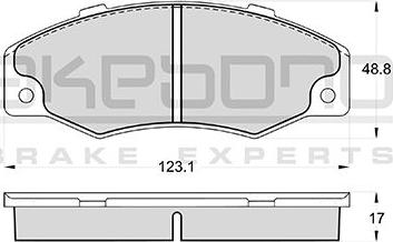 Akebono AN-4376WKE - Тормозные колодки, дисковые, комплект autosila-amz.com