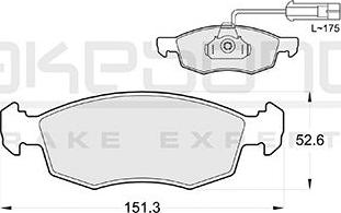 Akebono AN-4297KE - Тормозные колодки, дисковые, комплект autosila-amz.com