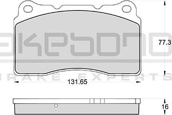 Akebono AN-4251WKE - Тормозные колодки, дисковые, комплект autosila-amz.com