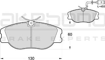 Akebono AN-4208WKE - Тормозные колодки, дисковые, комплект autosila-amz.com