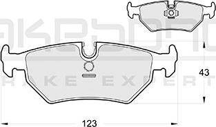 Akebono AN-4212KE - Тормозные колодки, дисковые, комплект autosila-amz.com