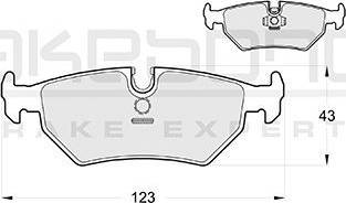 Akebono AN-4212K - Тормозные колодки, дисковые, комплект autosila-amz.com