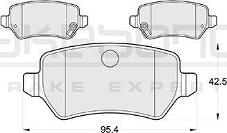 Akebono AN-4283WKE - Тормозные колодки, дисковые, комплект autosila-amz.com