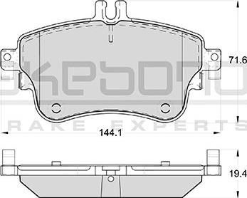 Akebono AN-4790WK - Тормозные колодки, дисковые, комплект autosila-amz.com