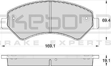 Akebono AN-4792WK - Тормозные колодки, дисковые, комплект autosila-amz.com