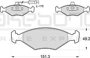 Akebono AN-4759KE - Тормозные колодки, дисковые, комплект autosila-amz.com