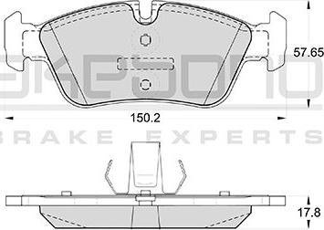 Akebono AN-4760K - Тормозные колодки, дисковые, комплект autosila-amz.com