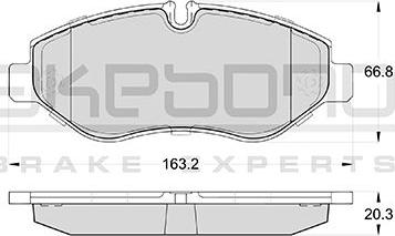 Akebono AN-4723KE - Тормозные колодки, дисковые, комплект autosila-amz.com