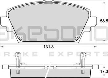 Akebono AN-8052WK - Тормозные колодки, дисковые, комплект autosila-amz.com