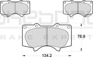 Akebono AN-8068WK - Тормозные колодки, дисковые, комплект autosila-amz.com