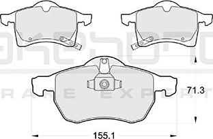 Akebono AN-8033WKE - Тормозные колодки, дисковые, комплект autosila-amz.com