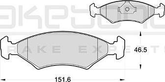 Akebono AN-8156K - Тормозные колодки, дисковые, комплект autosila-amz.com