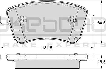 Akebono AN-8205WK - Тормозные колодки, дисковые, комплект autosila-amz.com