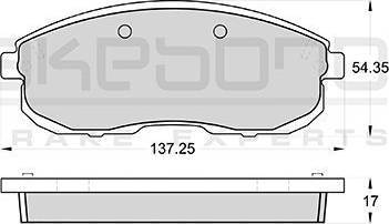 DJ Parts BP1475 - Тормозные колодки, дисковые, комплект autosila-amz.com