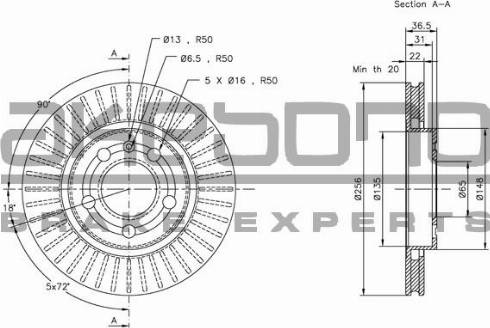 Akebono BN-0407 - Тормозной диск autosila-amz.com