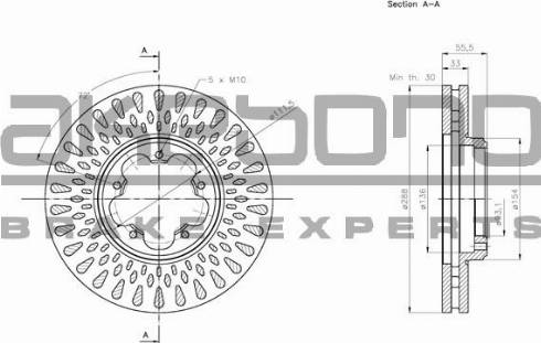 Akebono BN-0676 - Тормозной диск autosila-amz.com