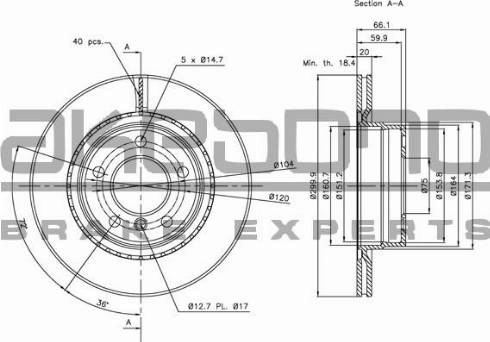 Akebono BN-0031 - Тормозной диск autosila-amz.com