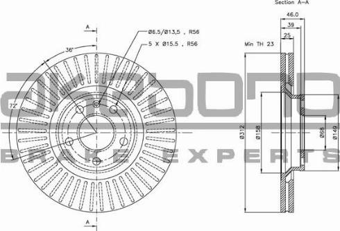 Akebono BN-0024 - Тормозной диск autosila-amz.com