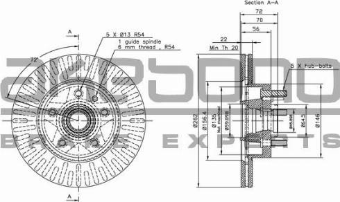 Akebono BN-0806 - Тормозной диск autosila-amz.com