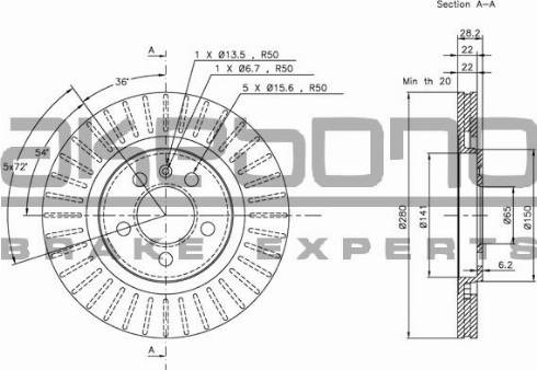 Akebono BN-0255E - Тормозной диск autosila-amz.com