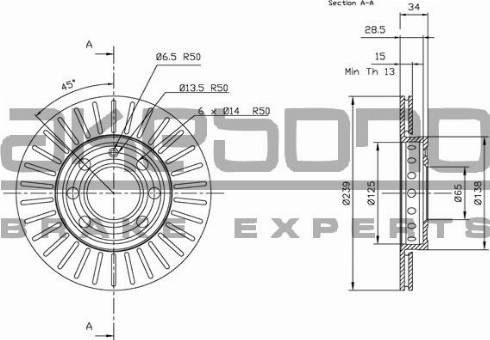 Akebono BN-0725 - Тормозной диск autosila-amz.com