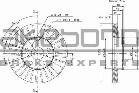 Akebono BN-1161 - Тормозной диск autosila-amz.com