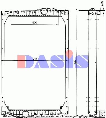 AKS Dasis 460000N - Радиатор, охлаждение двигателя autosila-amz.com