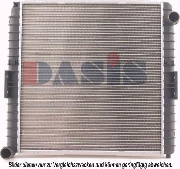 AKS Dasis 400500N - Радиатор, охлаждение двигателя autosila-amz.com