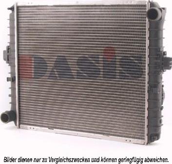 AKS Dasis 400330N - Радиатор, охлаждение двигателя autosila-amz.com