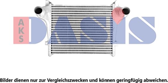 AKS Dasis 407000X - Интеркулер, теплообменник турбины autosila-amz.com